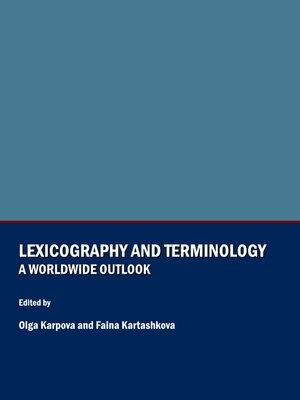 cover image of Lexicography and Terminology